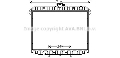 AVA QUALITY COOLING radiatorius, variklio aušinimas DN2148